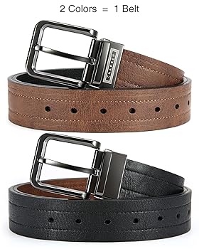 【 】Reversible Belt CHAOREN Reversible Belts for Men 1 Pack - 1 1/2